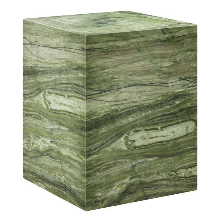 Modway Jordana Square Plinth Indoor - Outdoor Patio Concrete Side Table