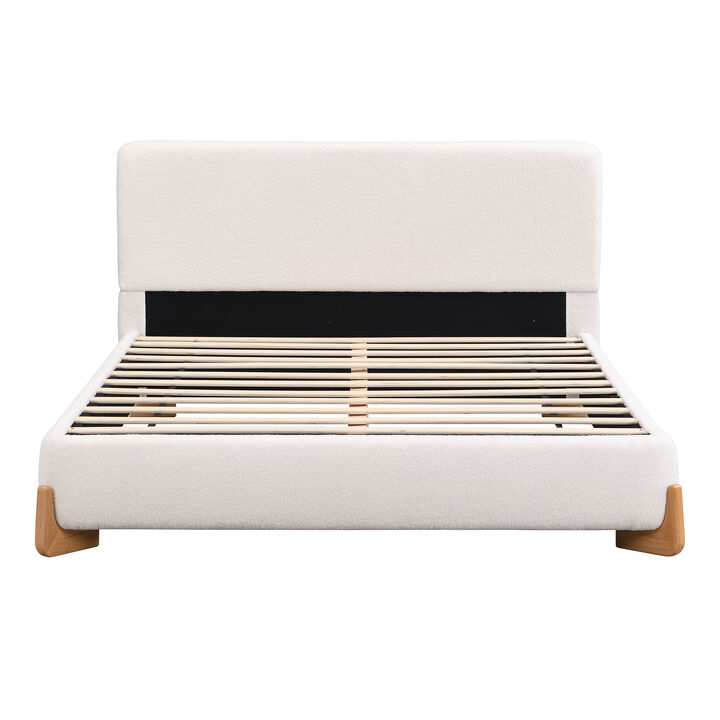 Hepwub Boucle King Size Bed