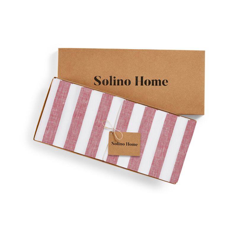 Linen Table Runner - Sorrento Stripe image number 4