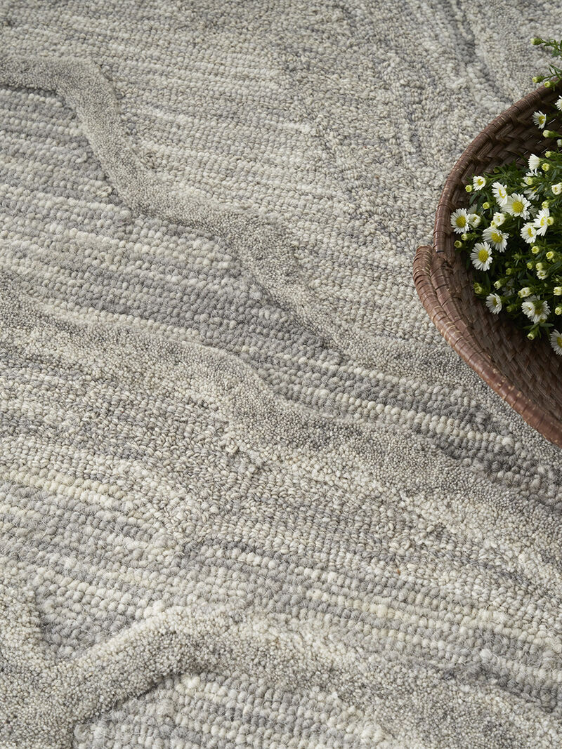 Graceful GRU01 Gray 5'3" x 7'3" Rug