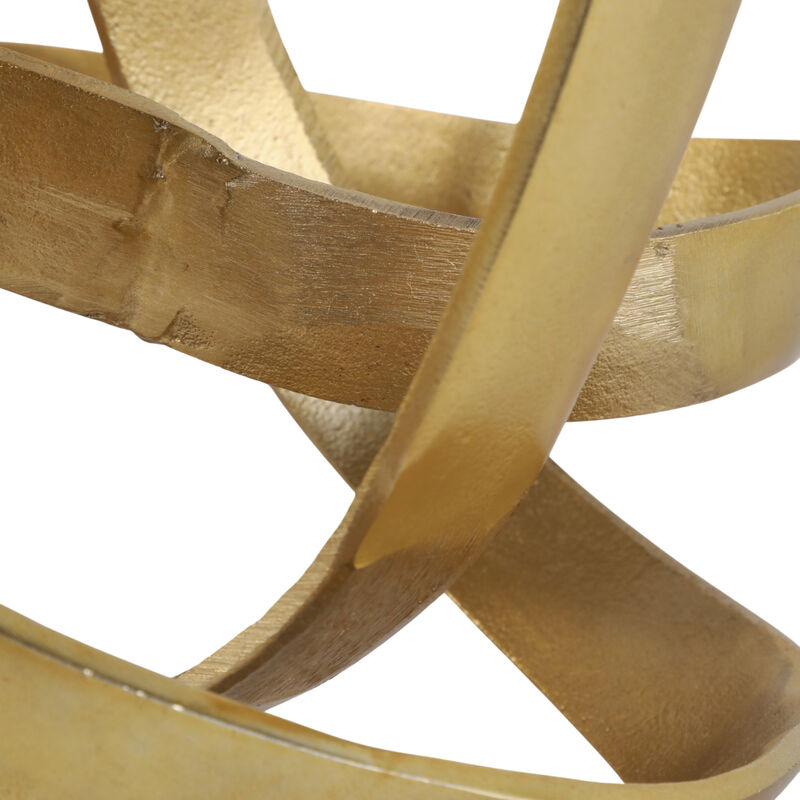 Ec 11.5" Large Metal Knot, Gold image number 5