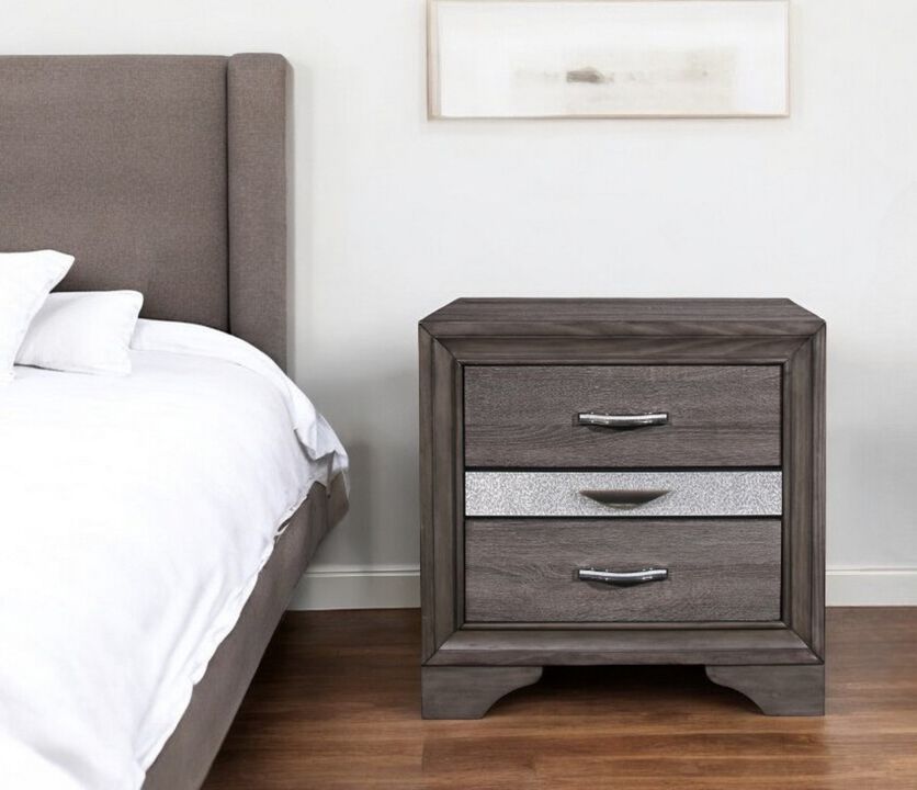 Contemporary Two-Drawer Bedside Table – Compact Design