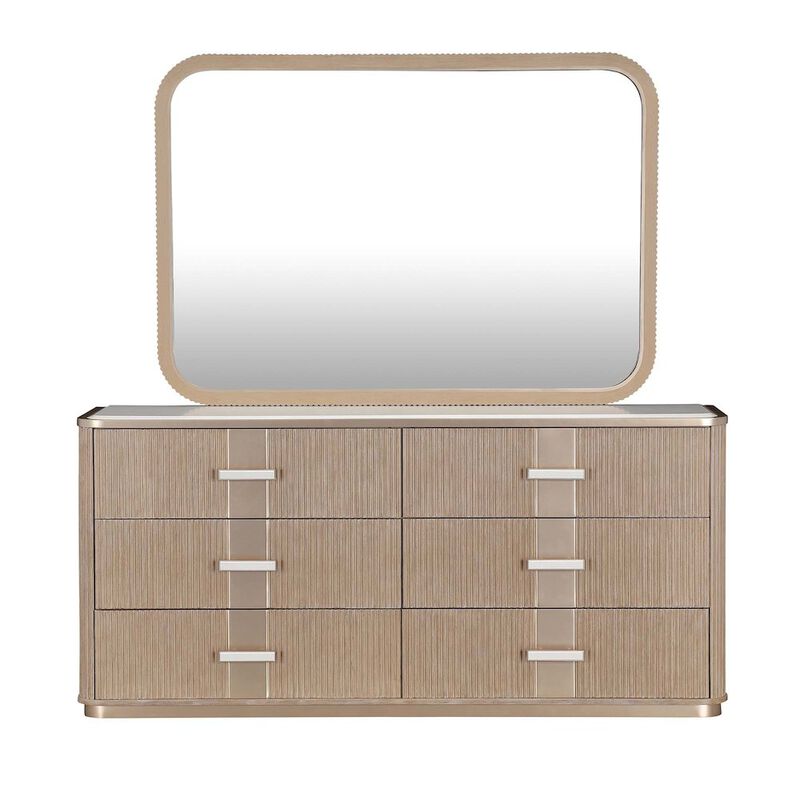 West Kensington Dresser with Mirror - Sea Salt Caramel image number 0