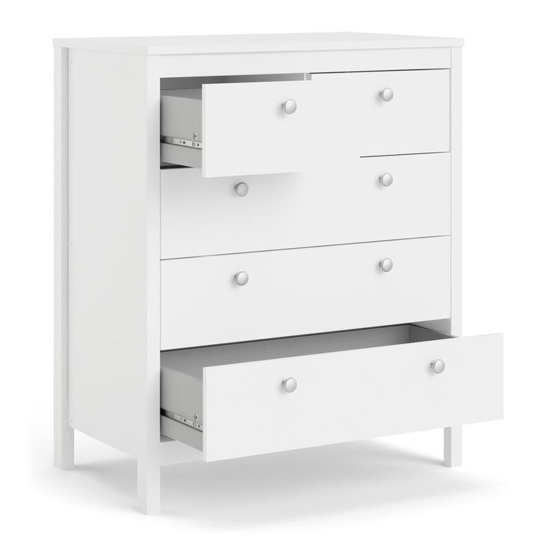 Tvilum Madrid 5 Drawer Chest , White