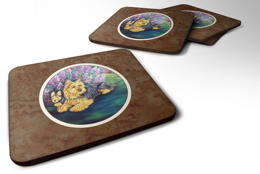 Caroline's Treasures 7209FC Australian Terrier And Puppy Foam Coasters (Set of 4), 3.5, Multicolor