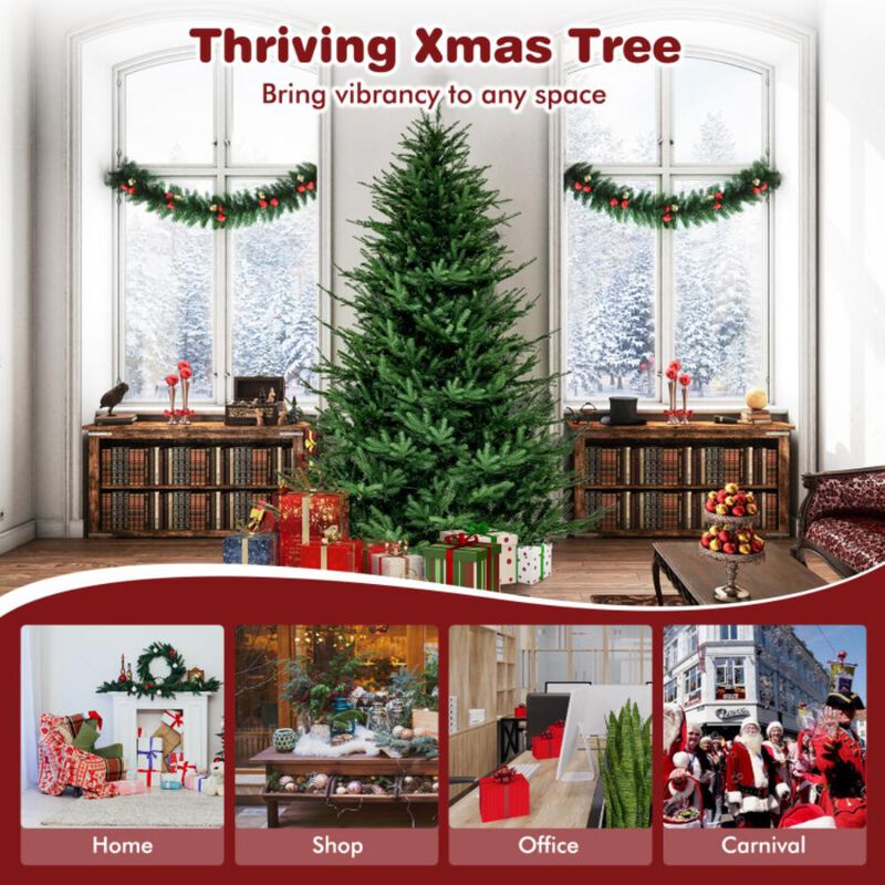 Hivvago Pre-lit Christmas Tree with 280 Warm White LED Lights and 8 Lighting Modes