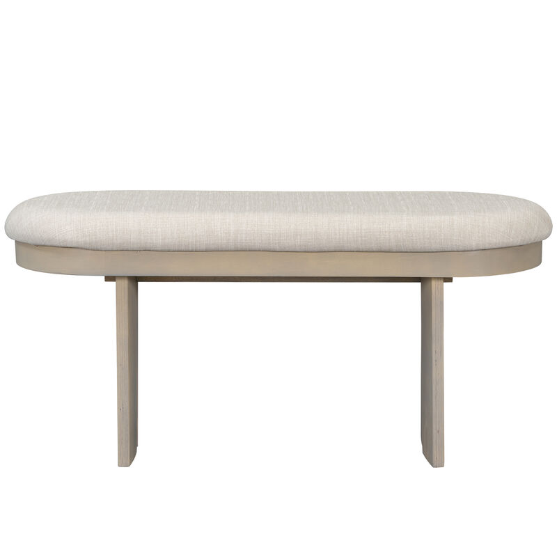 Whisen Farmhouse 6-Piece Dining Table Set with Bench and 4 Upholstered Chairs - Espresso