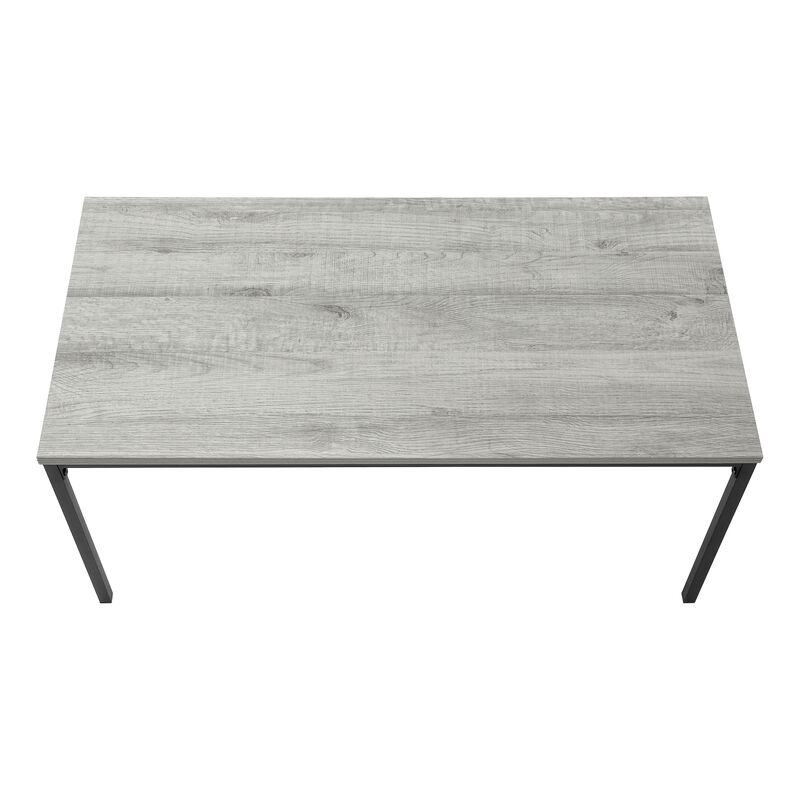 Monarch Specialties I 3796 Coffee Table, Accent, Cocktail, Rectangular, Living Room, 40"L, Metal, Laminate, Grey, Black, Contemporary, Modern