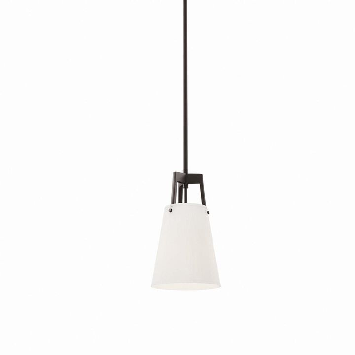 Modway Aspire Pendant Light in White Brass