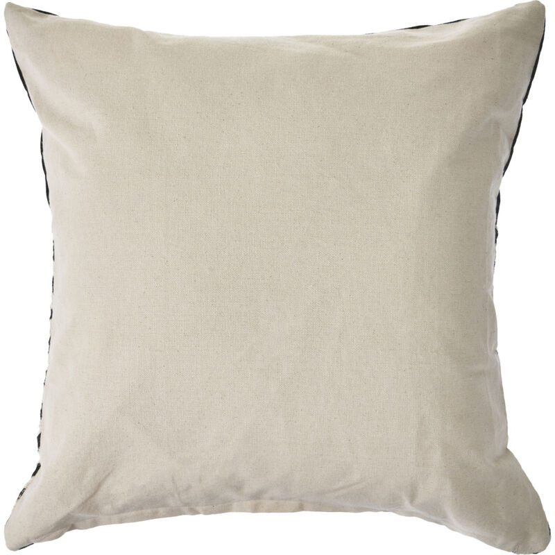 HomeRoots Set of Two Black and White Chevron Cotton Throw Pillow With Tassels image number 3