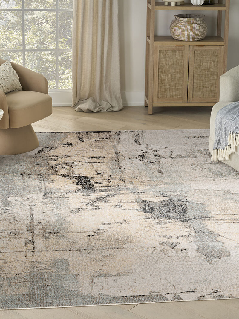 Washable Decor WSD09 Blue 9' x 12' Rug