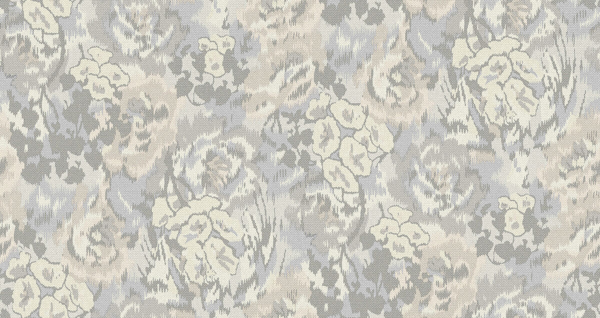 Flower Pot Grey Wallpaper