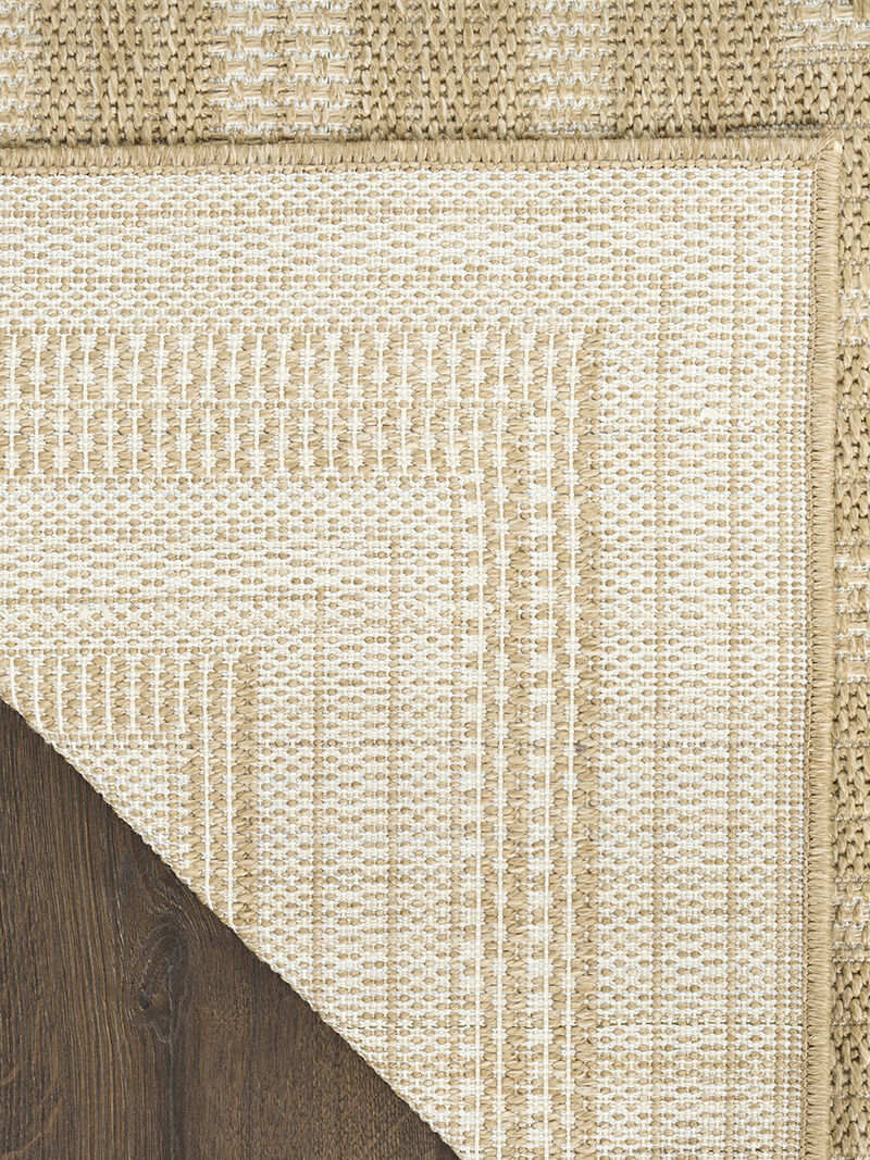 Tulum TLM04 Taupe/Ivory 4' x 6' Rug