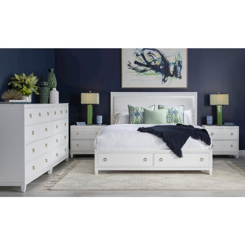 Legacy Classic Summerland Open Nightstand with Drawer, Outlets, and USB Ports