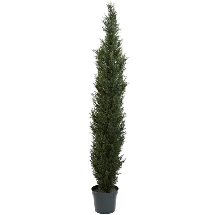 Nearly Natural 7-ft Mini Cedar Pine Tree (Indoor/Outdoor)