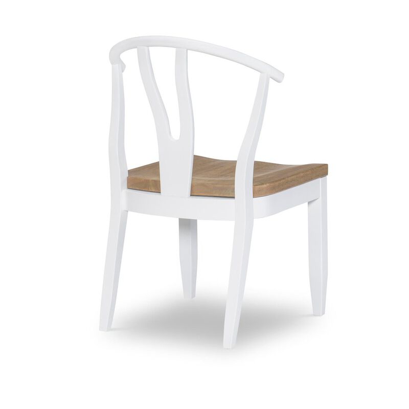 Legacy Classic Franklin Wishbone Back Side Chair (White) (Kd, Wood Seat, Seat Height: 18)