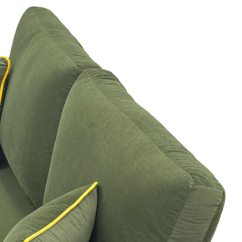 Pifpru 83.5 Inch Velvet 3 Seater Sofa Couch image number 8