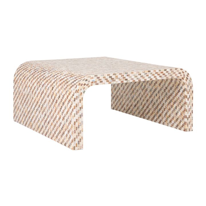 Mother of Pearl Waterfall Coffee Table