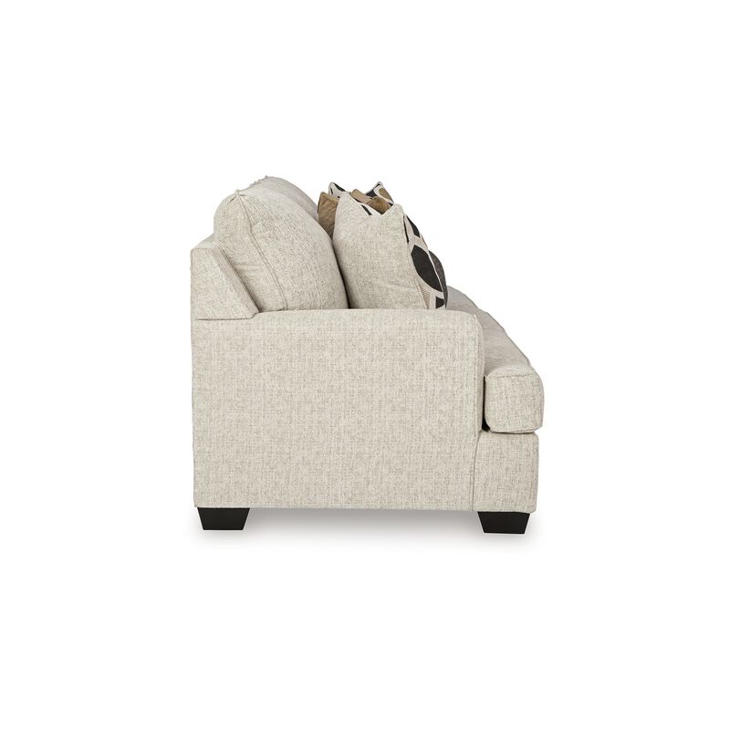 Burgess Sofa, Quartz Beige Polyester, 5 Accent Throw Pillows, 97 Inch image number 3