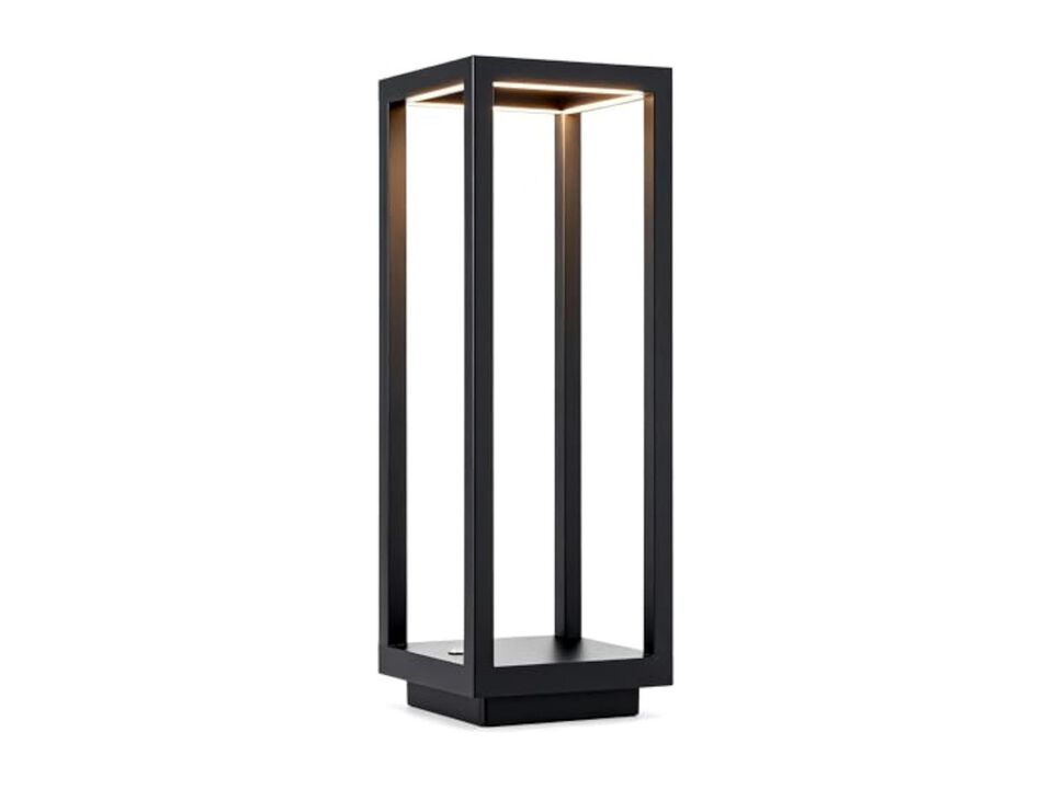Rechargeable Cordless Waterproof Table Lamp For Patio Outdoor 5200mAh Black