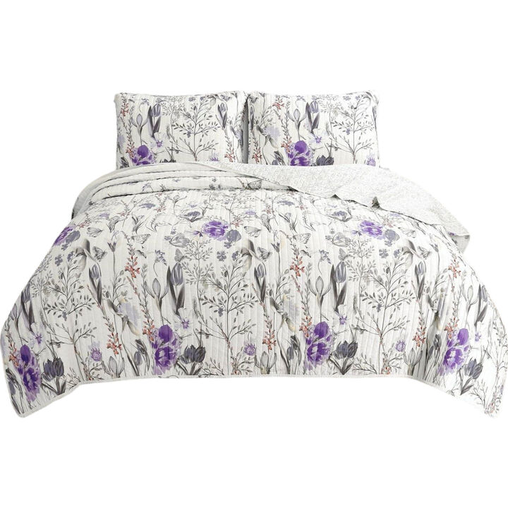Lightweight Floral Quilt Set for Soft Bedding and Everyday Bedroom Decor