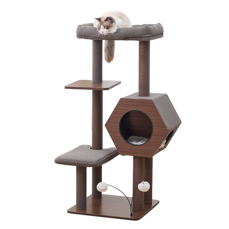 Petpals Wagon 2.0 5-level cat tower, Brown
