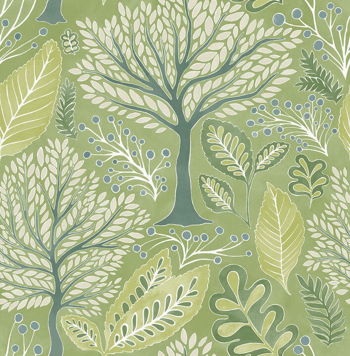 Kiah Green Forest Wallpaper