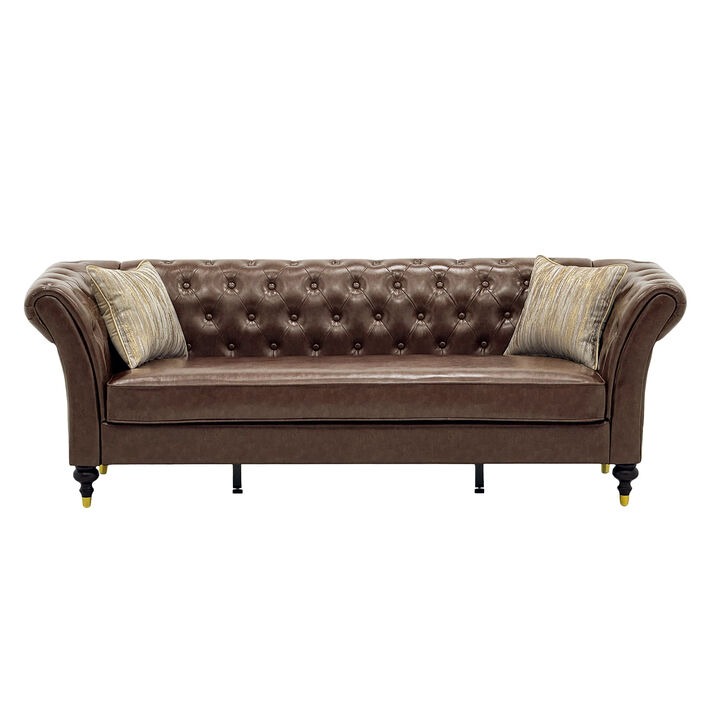 Tokvom 3-Seater PU Sofa