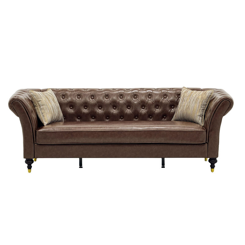 Tokvom 3-Seater PU Sofa image number 0
