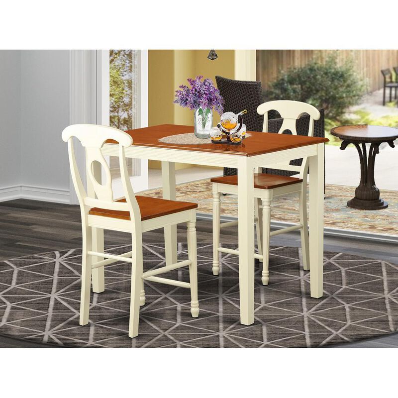 3 PC Dining counter height set - Dining Table and 2 counter height Chairs.