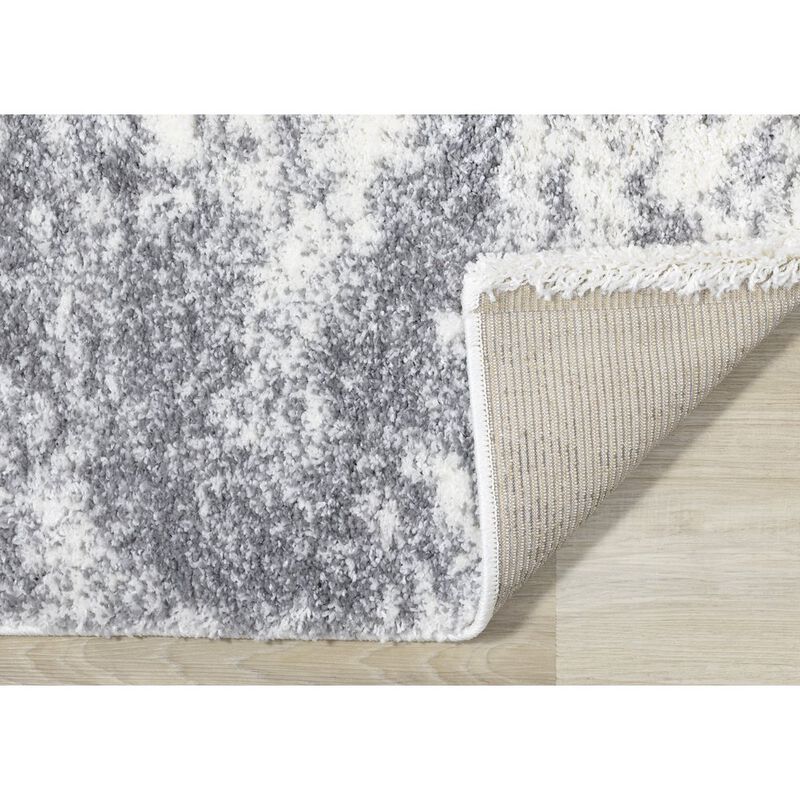 Novelle Home Ferris White Grey Clouds Area Rug, 5'3 x 7'7 image number 6