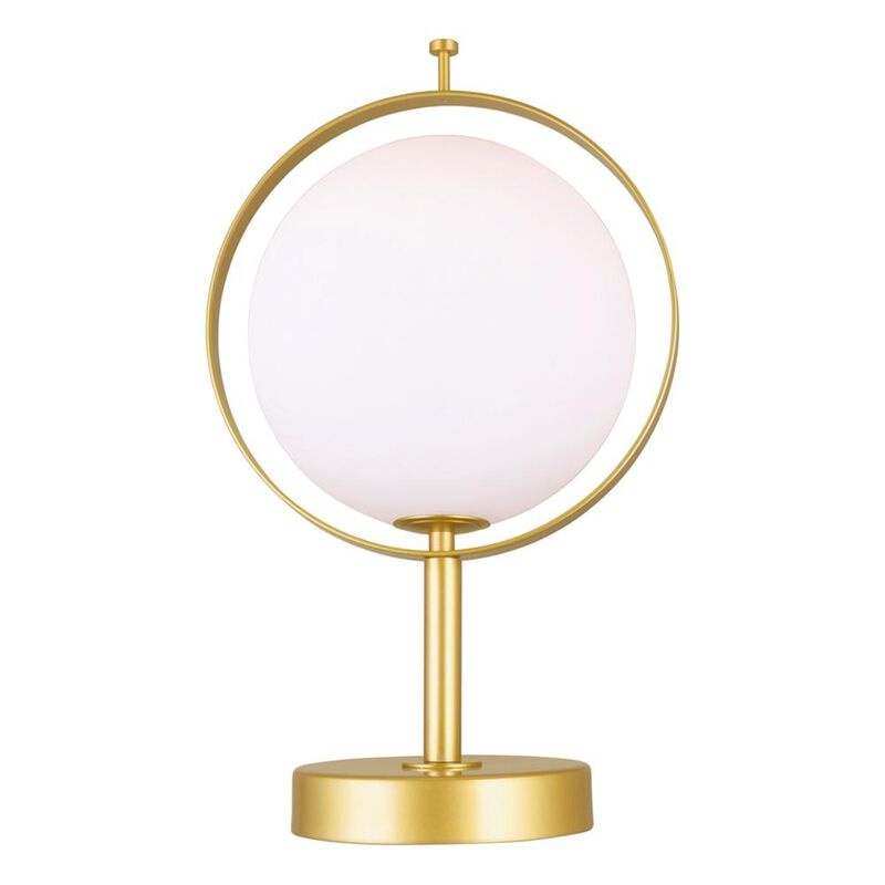 CWI Lighting Da Vinci 1 Light Table Lamp With Brass Finish