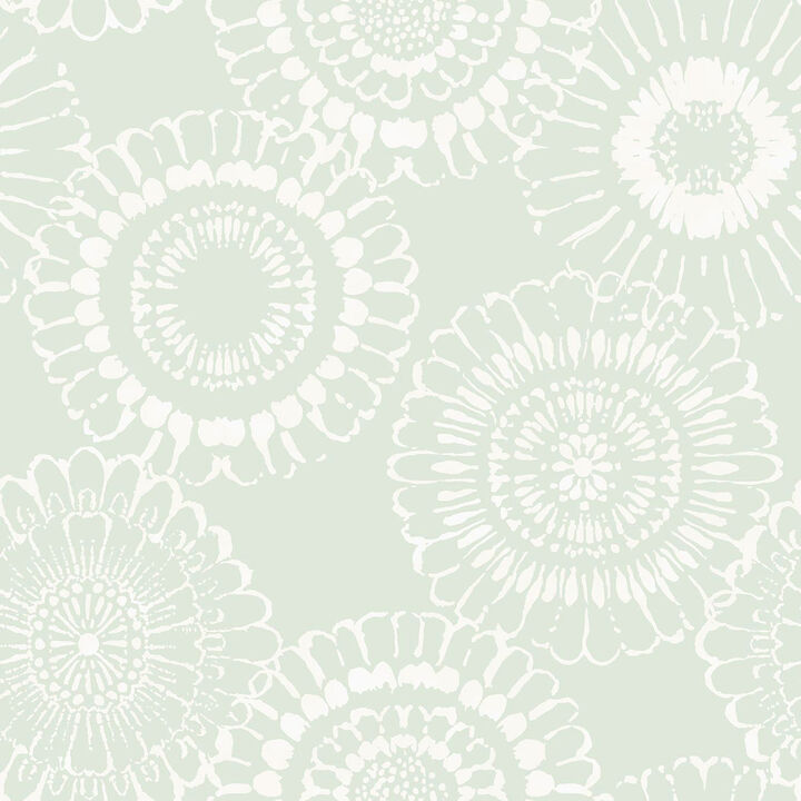 Sonnet Sage Floral Wallpaper