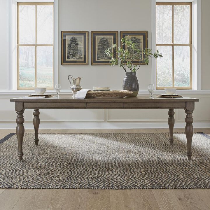 Liberty Furniture Americana Farmhouse Rectangular Leg Table in Dusty Taupe
