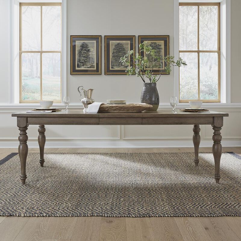 Liberty Furniture Americana Farmhouse Rectangular Leg Table in Dusty Taupe image number 1