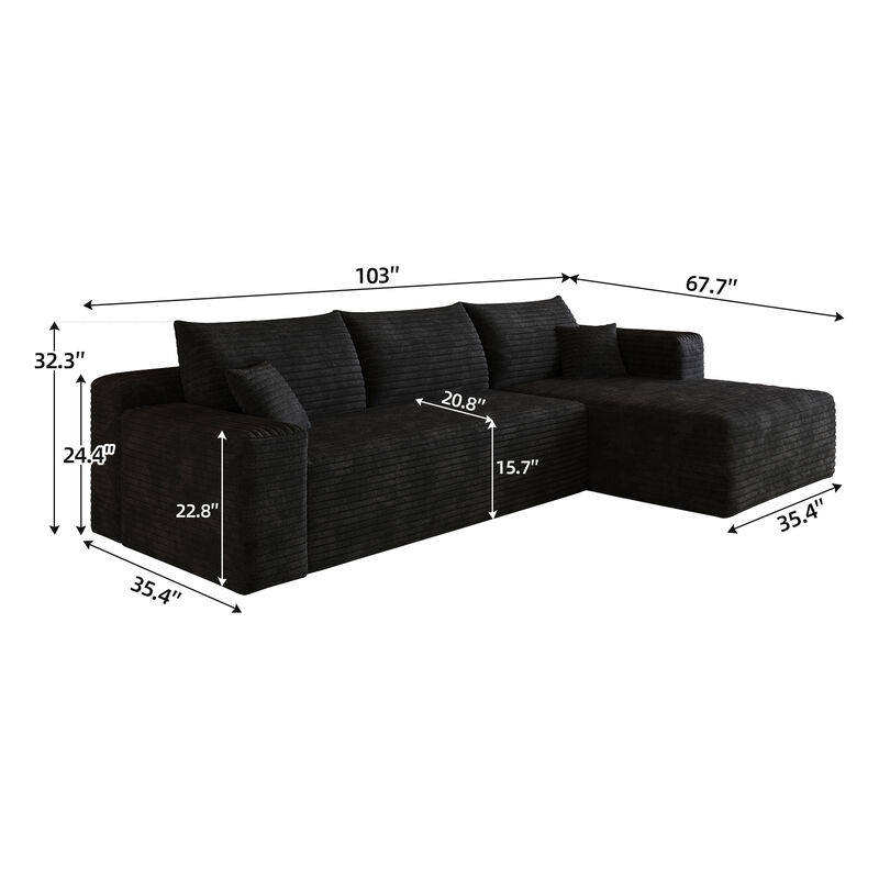 Juszut L Shaped Sectional Sofa image number 7