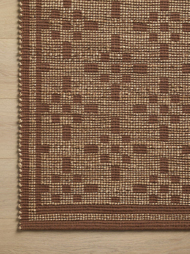 Judy JUD-07 Natural / Spice 18" x 18" Sample Rug by Chris Loves Julia