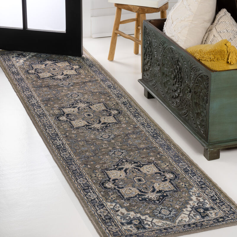 Cirali Ornate Large Medallion Machine-Washable Area Rug