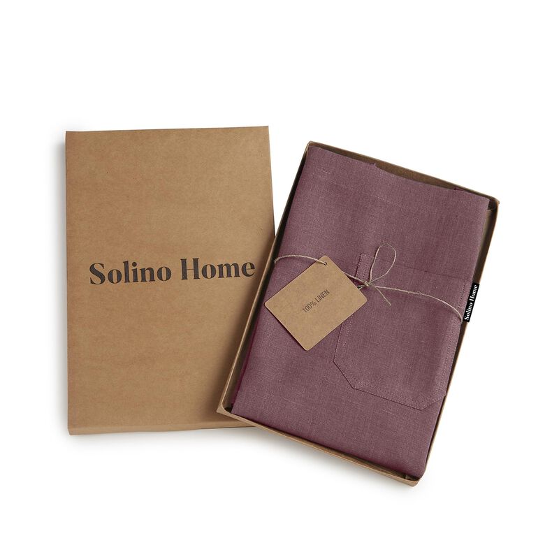 Solino Home 100% Pure Linen Apron - Kitchen Linen image number 4