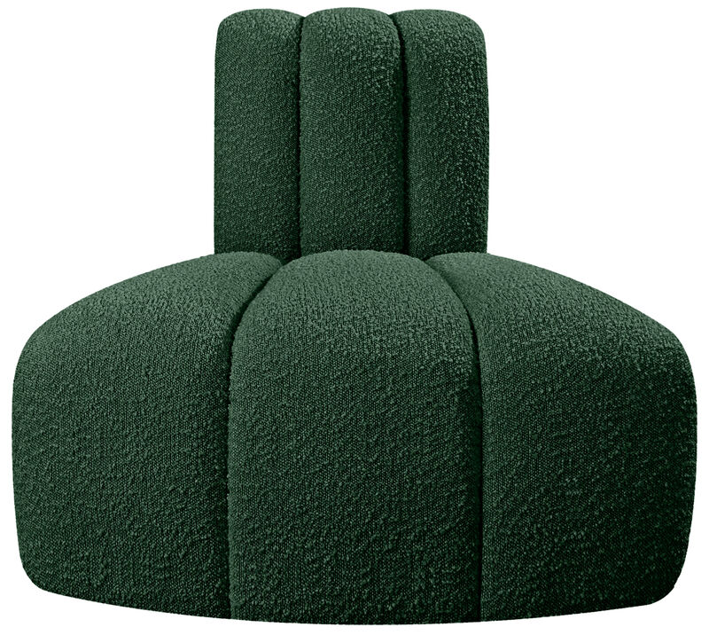 Meridian Furniture Arc Black Boucle Fabric Reverse Corner image number 3
