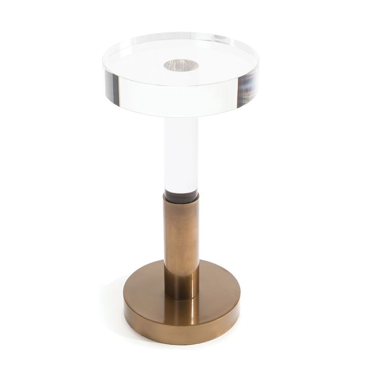 Martini Side Table in Brass
