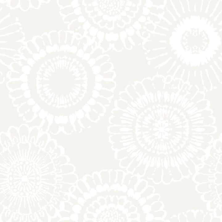Sonnet Platinum Floral Wallpaper