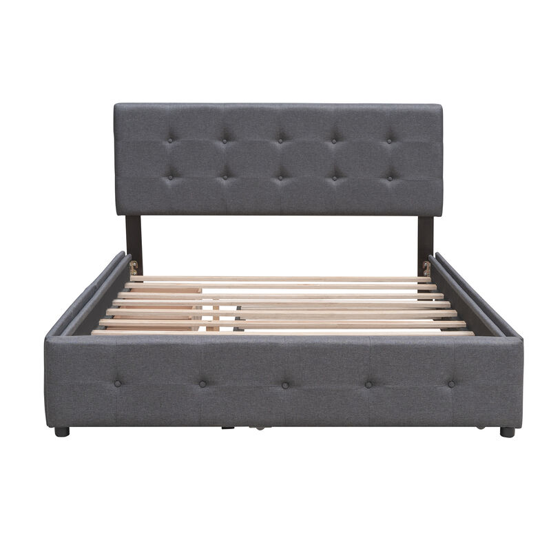 Quubpe Upholstered Platform Bed image number 0