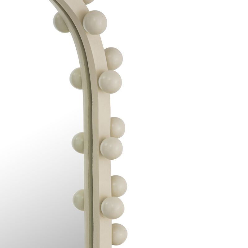 Casafoyer Bubbles Ivory Oval Wall Mirror image number 4