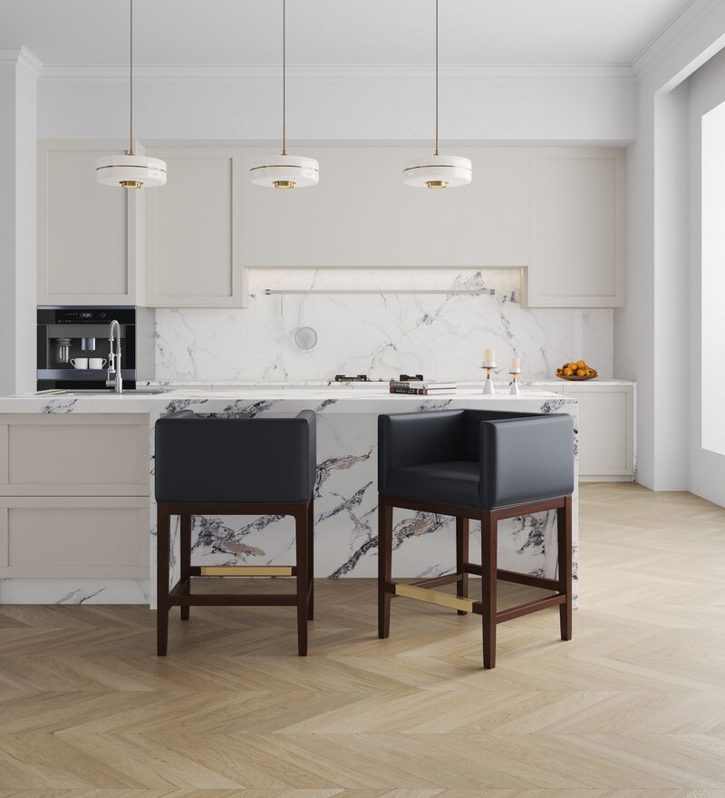 Kingsley Black Counter Stool