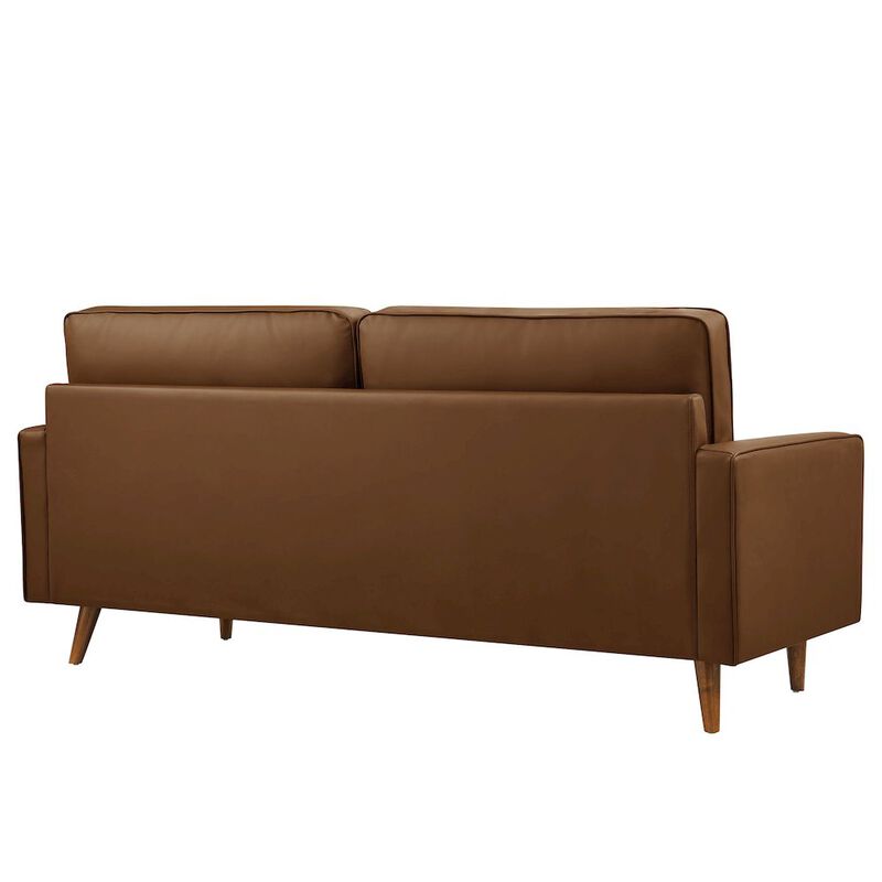 Modway Valour Tufted Vegan Leather Sofa image number 4