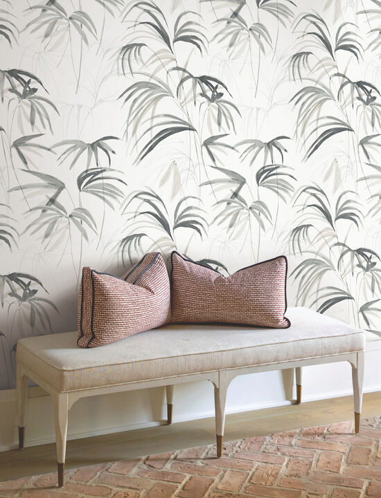 Inky Black Palms Wallpaper