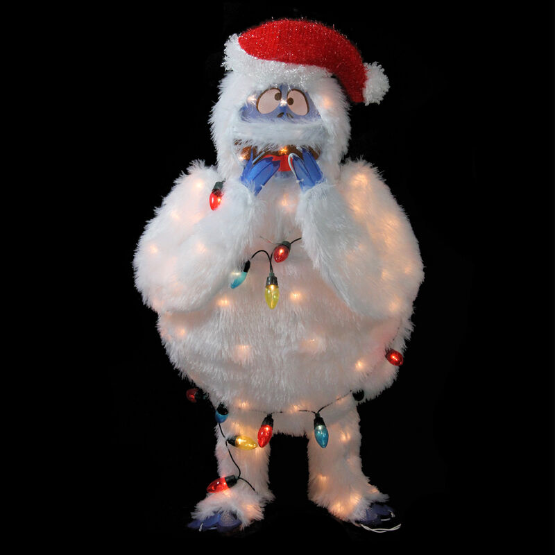 32" Lighted Bumble with String Lights Outdoor Christmas Yard Decoration