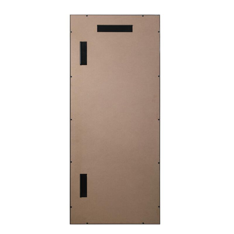 Elegant Decor French Panel Full Length Mirror 30x70 Inch In Black