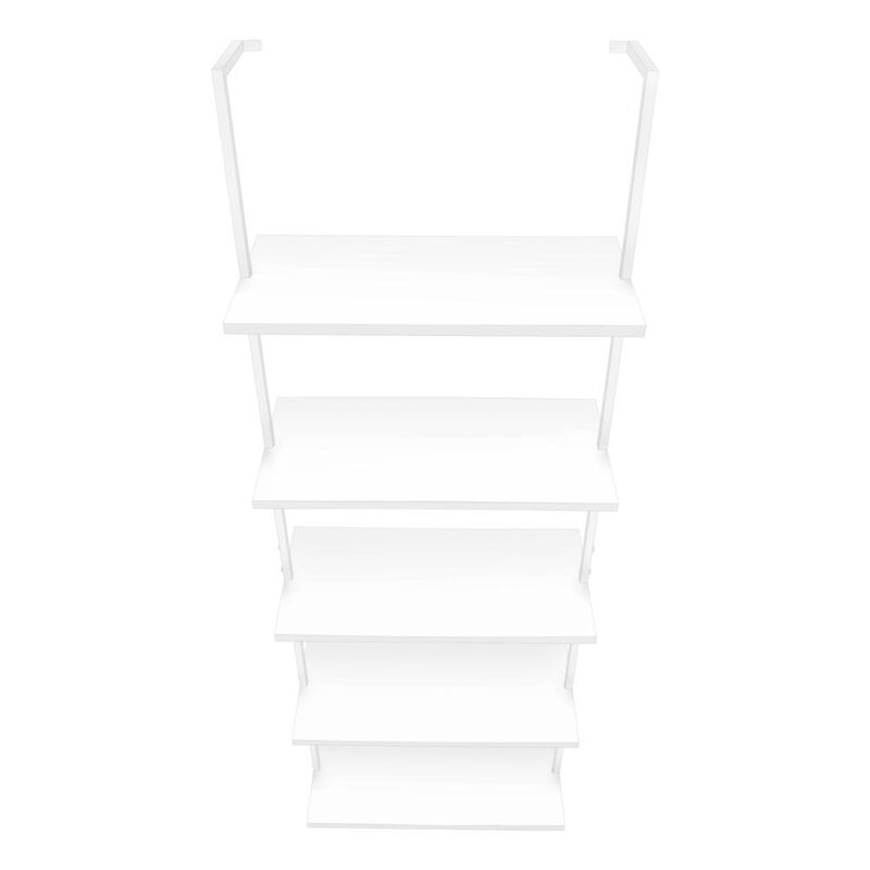 Bookshelf, Bookcase, Etagere, Ladder, 5 Tier, 72H, Office, Bedroom